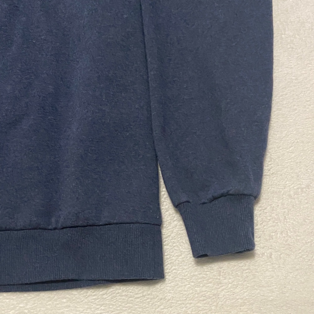 Puma Men's Navy Crewneck Hoodie with White Logo - Picture 9 of 10